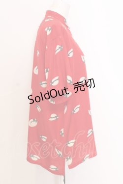 画像2: PINK HOUSE / 帽子柄ブラウス  アカ O-25-07-11-021-LO-BL-OW-OS