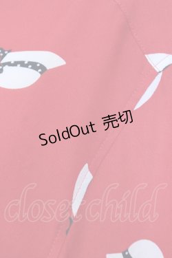 画像4: PINK HOUSE / 帽子柄ブラウス  アカ O-25-07-11-021-LO-BL-OW-OS
