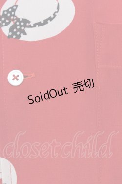 画像5: PINK HOUSE / 帽子柄ブラウス  アカ O-25-07-11-021-LO-BL-OW-OS