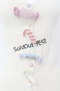 画像2: MILK / キャンディあみぐるみベスト  アイボリー O-25-07-12-028-ML-TO-IG-OS