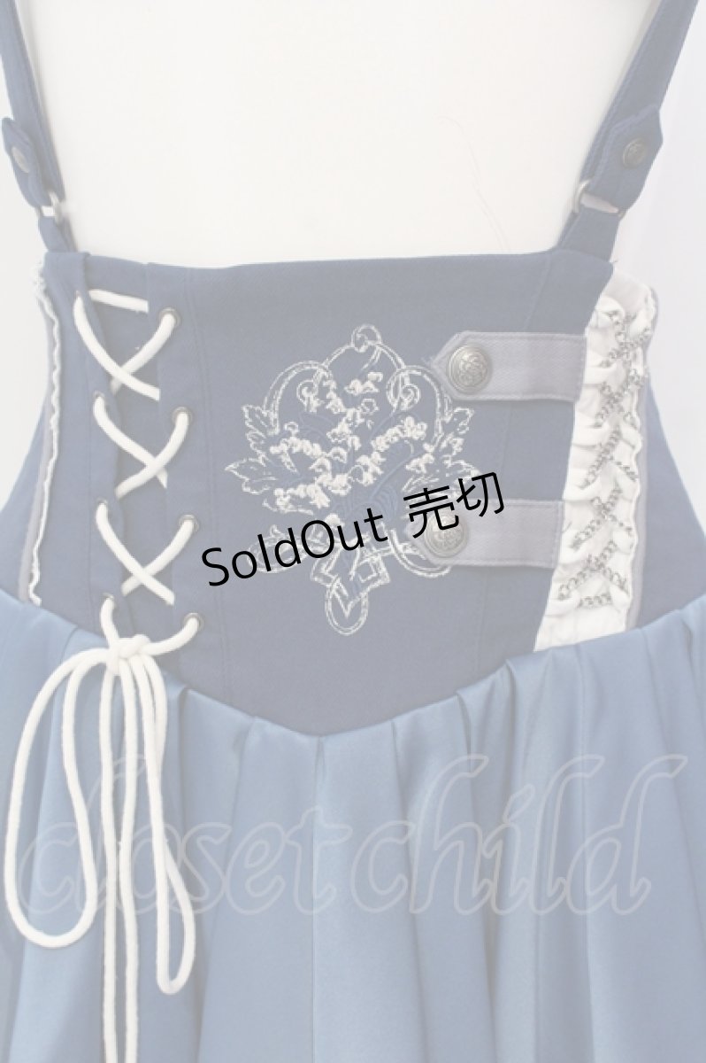 画像2: Ozz oneste / Fairy Tale Rose ショートパンツ  ブルー×ホワイト O-25-07-12-033-OO-PA-OW-ZI (2)