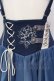 画像2: Ozz oneste / Fairy Tale Rose ショートパンツ  ブルー×ホワイト O-25-07-12-033-OO-PA-OW-OS (2)