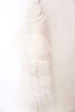 画像2: Vallee lys / Nocturne Tulle Jumper Skirt　ジャンパースカート  ホワイト O-25-07-12-036-GO-OP-OW-OS