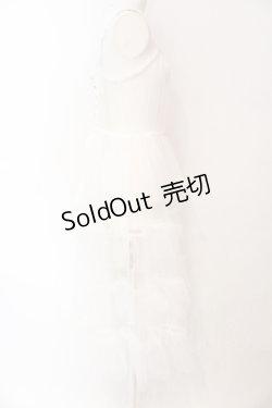 画像2: Vallee lys / Nocturne Tulle Jumper Skirt　ジャンパースカート  ホワイト O-25-07-12-036-GO-OP-OW-OS