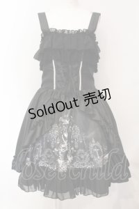 ATELIER PIERROT / Secret Chamber Corset 　ジャンパースカート 2 ブラック×ホワイト O-25-07-12-037-EL-OP-OW-OS