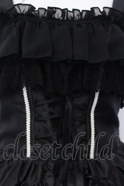 画像2: ATELIER PIERROT / Secret Chamber Corset 　ジャンパースカート 2 ブラック×ホワイト O-25-07-12-037-EL-OP-OW-OS