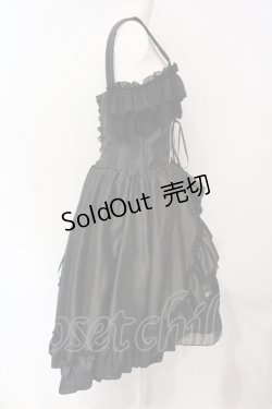 画像4: ATELIER PIERROT / Secret Chamber Corset 　ジャンパースカート 2 ブラック×ホワイト O-25-07-12-037-EL-OP-OW-OS