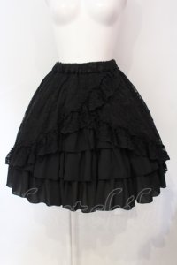 ATELIER PIERROT / Victorian Ruffle Lace Skirt スカート  ブラック O-25-07-12-038-EL-SK-OW-OS