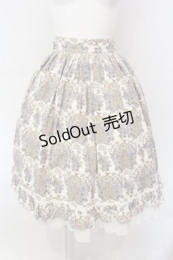 画像1: ALICE and the PIRATES / 旅立ちのブーケと希望の窓柄スカート  キナリ O-25-07-12-041-PA-SK-OW-OS