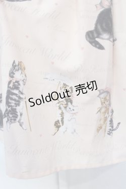画像2: Innocent World / アンティークキャットスカート M ピンク O-25-07-12-044-IW-SK-OW-OS