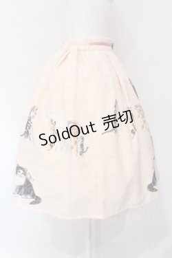 画像3: Innocent World / アンティークキャットスカート M ピンク O-25-07-12-044-IW-SK-OW-OS