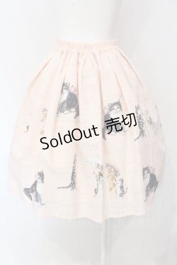 画像4: Innocent World / アンティークキャットスカート M ピンク O-25-07-12-044-IW-SK-OW-OS