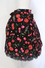画像3: metamorphose / Vintage Cherry リボン付プリーツスカート（ロイヤルテデシン）  クロ O-25-07-12-005-ME-SK-IG-OS (3)