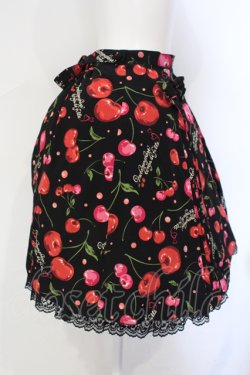 画像3: metamorphose / Vintage Cherry リボン付プリーツスカート（ロイヤルテデシン）  クロ O-25-07-12-005-ME-SK-IG-OS