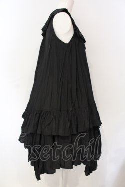 画像2: Sheglit / "Flowing"フリルワンピース M ブラック O-25-07-12-050-EL-OP-OW-OS