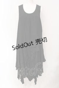 Sheglit / イレギュラーフリルワンピース M クロ O-25-07-12-051-EL-OP-OW-OS