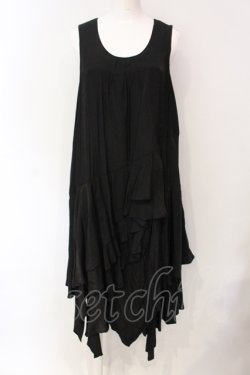 画像1: Sheglit / イレギュラーフリルワンピース M クロ O-25-07-12-051-EL-OP-OW-OS