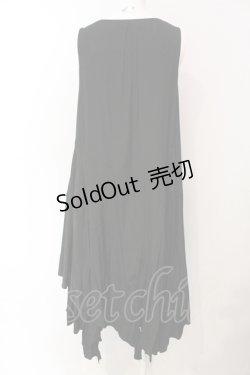 画像3: Sheglit / イレギュラーフリルワンピース M クロ O-25-07-12-051-EL-OP-OW-OS