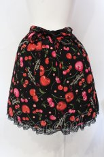 画像4: metamorphose / Vintage Cherry リボン付プリーツスカート（ロイヤルテデシン）  クロ O-25-07-12-005-ME-SK-IG-OS (4)