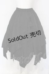 Sheglit / イレギュラーフリルスカート M ブラック O-25-07-12-053-EL-SK-OW-OS