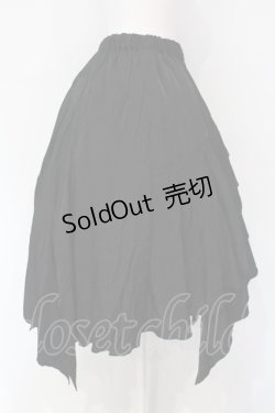 画像2: Sheglit / イレギュラーフリルスカート M ブラック O-25-07-12-053-EL-SK-OW-OS