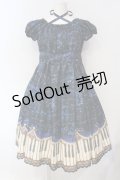 Enchantlic Enchantilly / アンティークエレガンスピアノワンピース  クロ×アオ O-25-07-12-057-LO-OP-OW-OS