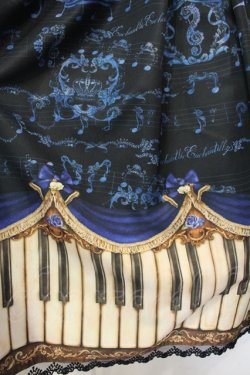画像2: Enchantlic Enchantilly / アンティークエレガンスピアノワンピース  クロ×アオ O-25-07-12-057-LO-OP-OW-OS