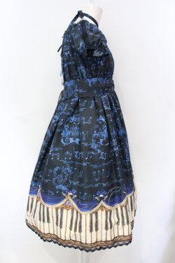 画像3: Enchantlic Enchantilly / アンティークエレガンスピアノワンピース  クロ×アオ O-25-07-12-057-LO-OP-OW-OS