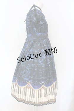 画像3: Enchantlic Enchantilly / アンティークエレガンスピアノワンピース  クロ×アオ O-25-07-12-057-LO-OP-OW-OS