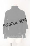 Moi-meme-Moitie / ハーフケープ修道女ニット  ブラック O-25-07-12-058-MO-TO-OW-OS