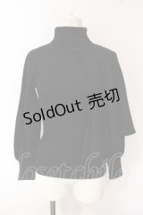 Moi-meme-Moitie / ハーフケープ修道女ニット  ブラック O-25-07-12-058-MO-TO-OW-OS