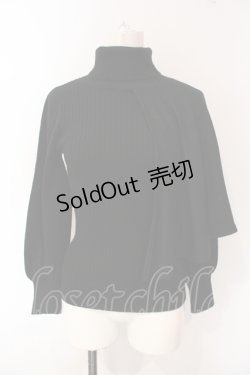 画像1: Moi-meme-Moitie / ハーフケープ修道女ニット  ブラック O-25-07-12-058-MO-TO-OW-OS