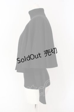 画像2: Moi-meme-Moitie / ハーフケープ修道女ニット  ブラック O-25-07-12-058-MO-TO-OW-OS