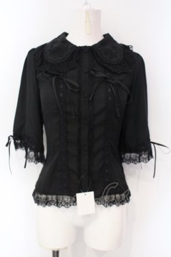 画像1: Vallee lys / Dreams Ladder Lace Blouse　ブラウス  ブラック O-25-07-12-059-GO-BL-OW-OS
