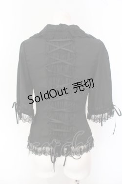 画像4: Vallee lys / Dreams Ladder Lace Blouse　ブラウス  ブラック O-25-07-12-059-GO-BL-OW-OS
