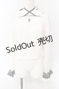 Moi-meme-Moitie / 燭台刺繍プルオーバー 9号 ホワイト O-25-07-12-060-MO-TO-OW-OS