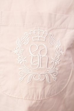 画像2: evelyn / エンブレムシャツ  ピンク O-25-07-12-066-LO-BL-OW-OS