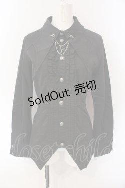 画像1: ALGONQUINS / コウモリ襟ブラウス F ブラック O-25-07-12-072-AL-BL-OW-OS