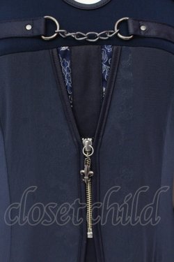 画像2: Ozz oneste / ジャガード配色トップス  ネイビー O-25-07-12-074-OO-TO-OW-OS