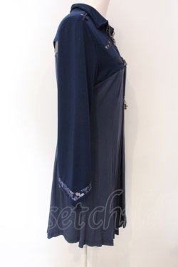 画像3: Ozz oneste / ジャガード配色トップス  ネイビー O-25-07-12-074-OO-TO-OW-OS