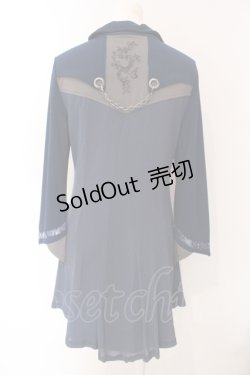 画像4: Ozz oneste / ジャガード配色トップス  ネイビー O-25-07-12-074-OO-TO-OW-OS
