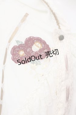 画像2: Ozz oneste / 椿刺繍涼風ケープ  アイボリー O-25-07-12-076-OO-TO-OW-OS