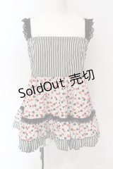 Dangerous nude / トランプアイコンシャーリングチュニック  ブラック×レッド×ホワイト O-25-07-12-077-PU-OP-OW-OS