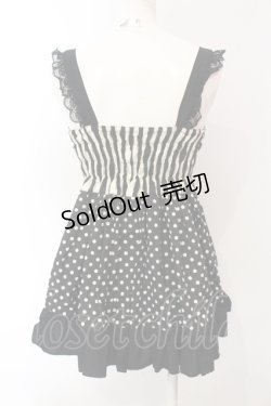 画像3: Dangerous nude / ストライプ×ドットチュニック  アイボリー×ブラック×ホワイト O-25-07-12-082-PU-TO-OW-OS