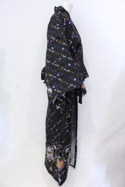画像3: metamorphose / プリンセスクラウンブーケ浴衣セット  クロ O-25-07-12-001-ME-OP-IG-OS