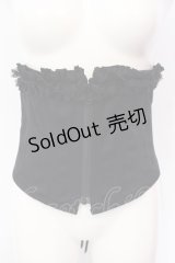 Dangerous nude / フリルコルセット  ブラック O-25-07-12-086-PU-TO-OW-OS