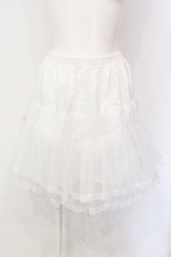 画像1: Dangerous nude / ハードチュールパニエ  ホワイト O-25-07-12-087-PU-SK-OW-OS