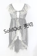 Vallee lys / Fishtail Lace Gilet  ブラック O-25-07-12-092-GO-TO-OW-OS