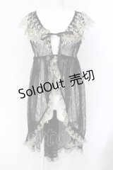 Vallee lys / Fishtail Lace Gilet  ブラック O-25-07-12-092-GO-TO-OW-OS
