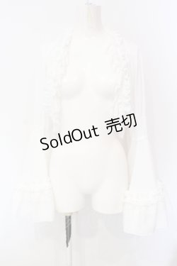 画像1: ATELIER PIERROT / Princess Sleeve Bolero　ボレロ  ホワイト O-25-07-12-093-EL-TO-OW-OS